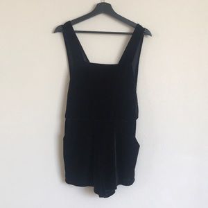 Black Velvet Romper